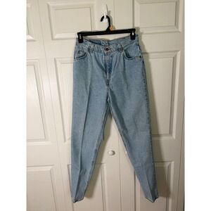 Vintage Levis 921 Orange Tab High Waisted Tapered Leg Jeans Light Wash 14 Long